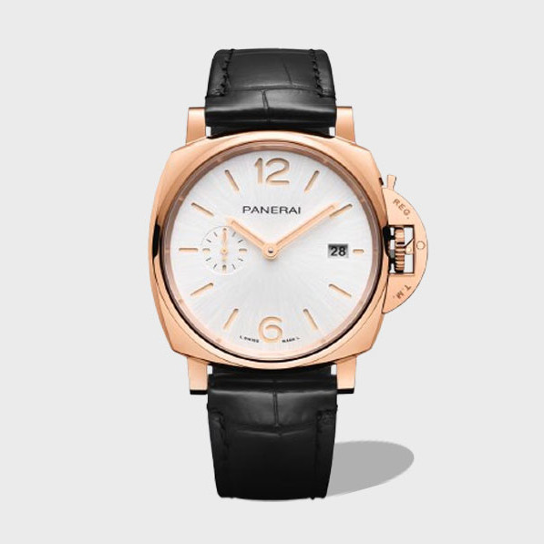 루미노르 듀 화이트 다이얼 로즈골트 / VS PAM01336 / 42mm / 독점 스벤페이 무브먼트 P9000