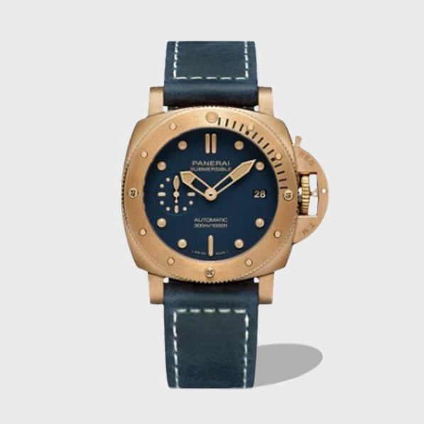 섭머저블 브론즈 블루 다이얼 / VS PAM01074 / 42mm / P.900 자동 기계식 무브먼트, 42mmx14.3mm