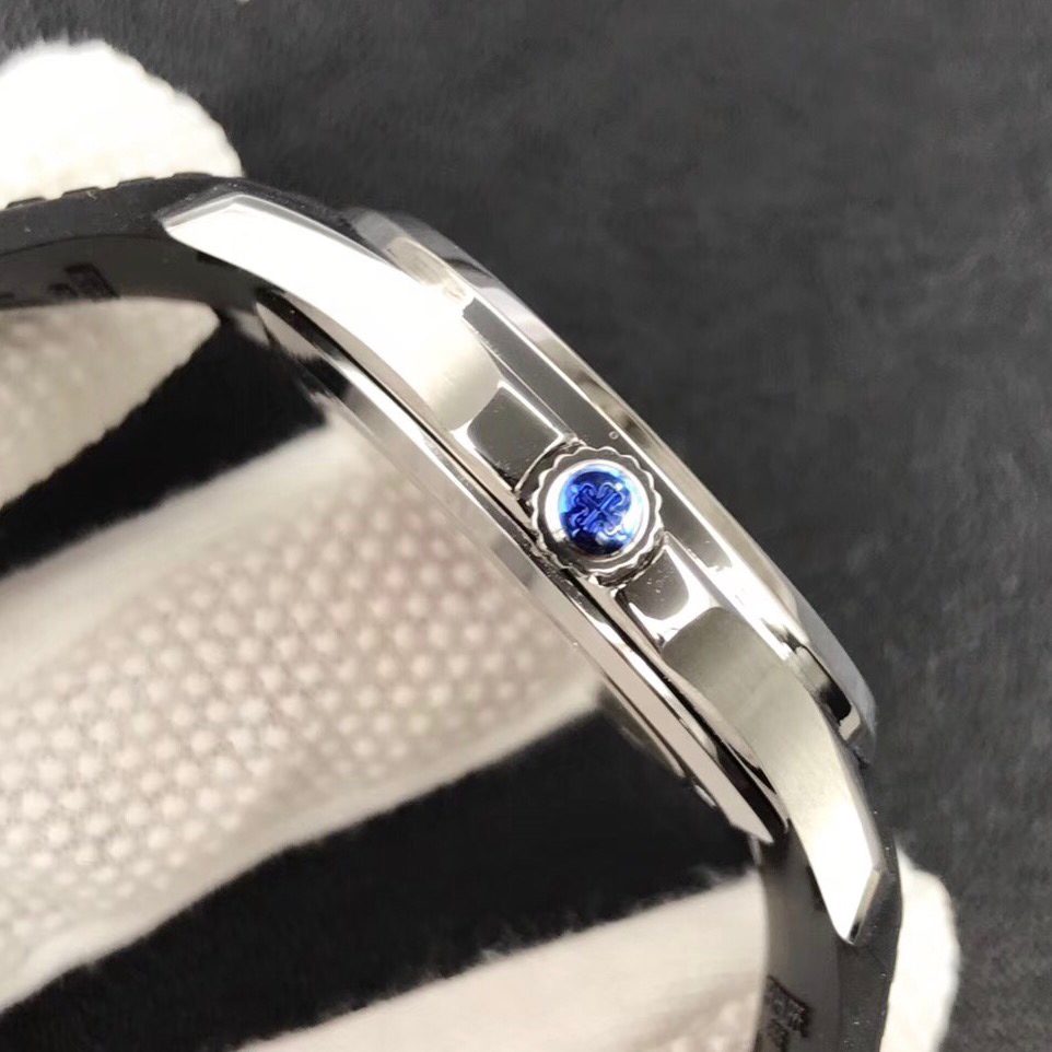 아쿠아넛 스틸 검판 러버밴드 / 3K 5167 / 42mm / Cal.324 무브, 두께 8.6mm