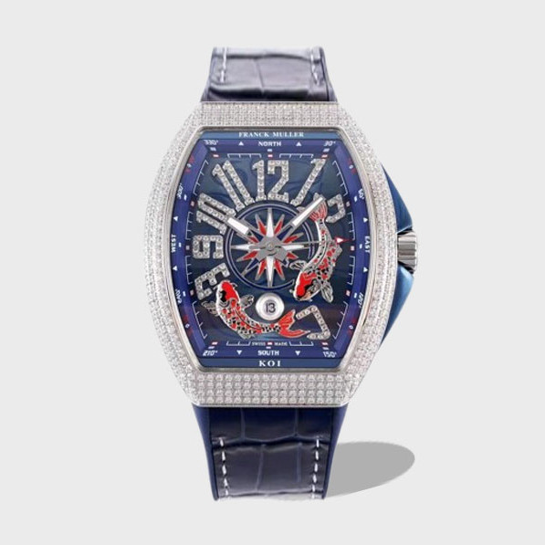 뱅가드 요팅 블루 다이얼 다이아 베젤 / ABF V45 YT SC DT AC BL / 44mm / 2824무브먼트, 두께 15mm