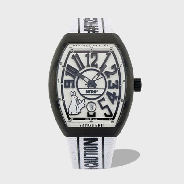 뱅가드 블랙 카본 파이버 화이트 다이얼 / ABF V45 SC DT / 44mm / 2824 무브먼트, 44mm x 54mm x 13.5mm
