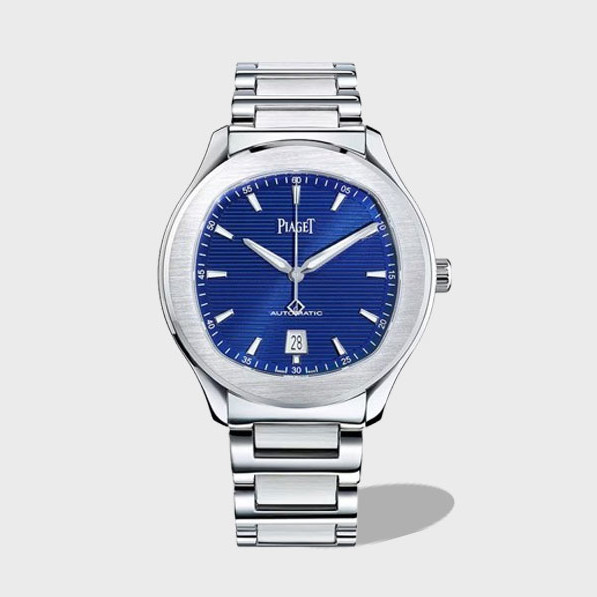 POLO 데이트 블루 다이얼 SS 브레이슬릿 / MKS G0A41002 / 42mm / 자체 제작 Cal.1110 무브먼트 , 42mm X 9.4mm