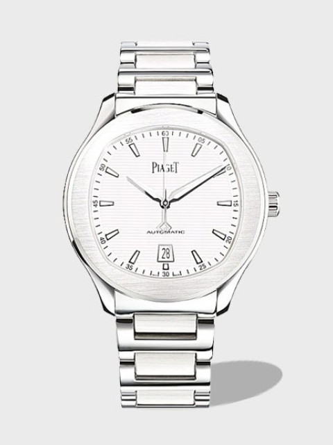 POLO 데이트 화이트 다이얼 SS 브레이슬릿 / MKS G0A41001 / 42mm / 자체 제작 Cal.1110 무브먼트 , 42mm X 9.4mm