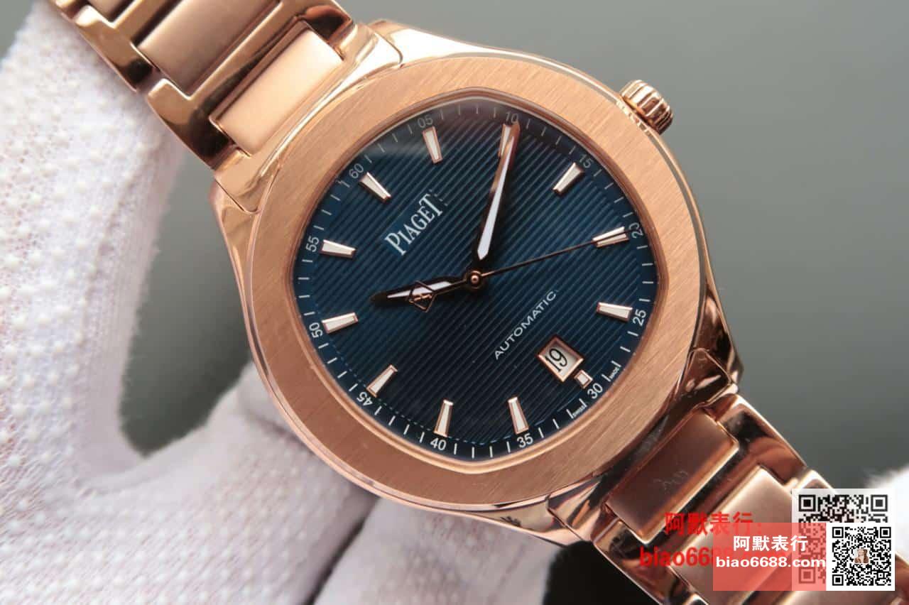 POLO 데이트 블루 다이얼 로즈골드 금통 / MKS G0A41002 / 42mm / 자체 제작 Cal.1110 무브먼트 , 42mm X 9.4mm