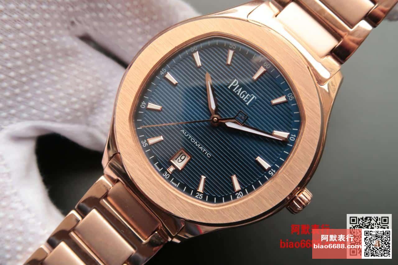 POLO 데이트 블루 다이얼 로즈골드 금통 / MKS G0A41002 / 42mm / 자체 제작 Cal.1110 무브먼트 , 42mm X 9.4mm