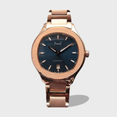 POLO 데이트 블루 다이얼 로즈골드 금통 / MKS G0A41002 / 42mm / 자체 제작 Cal.1110 무브먼트 , 42mm X 9.4mm