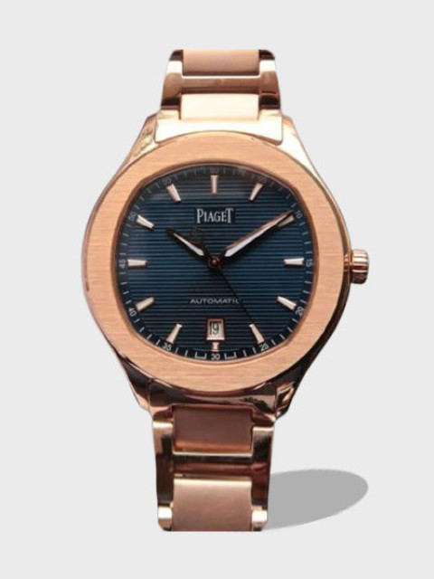 POLO 데이트 블루 다이얼 로즈골드 금통 / MKS G0A41002 / 42mm / 자체 제작 Cal.1110 무브먼트 , 42mm X 9.4mm