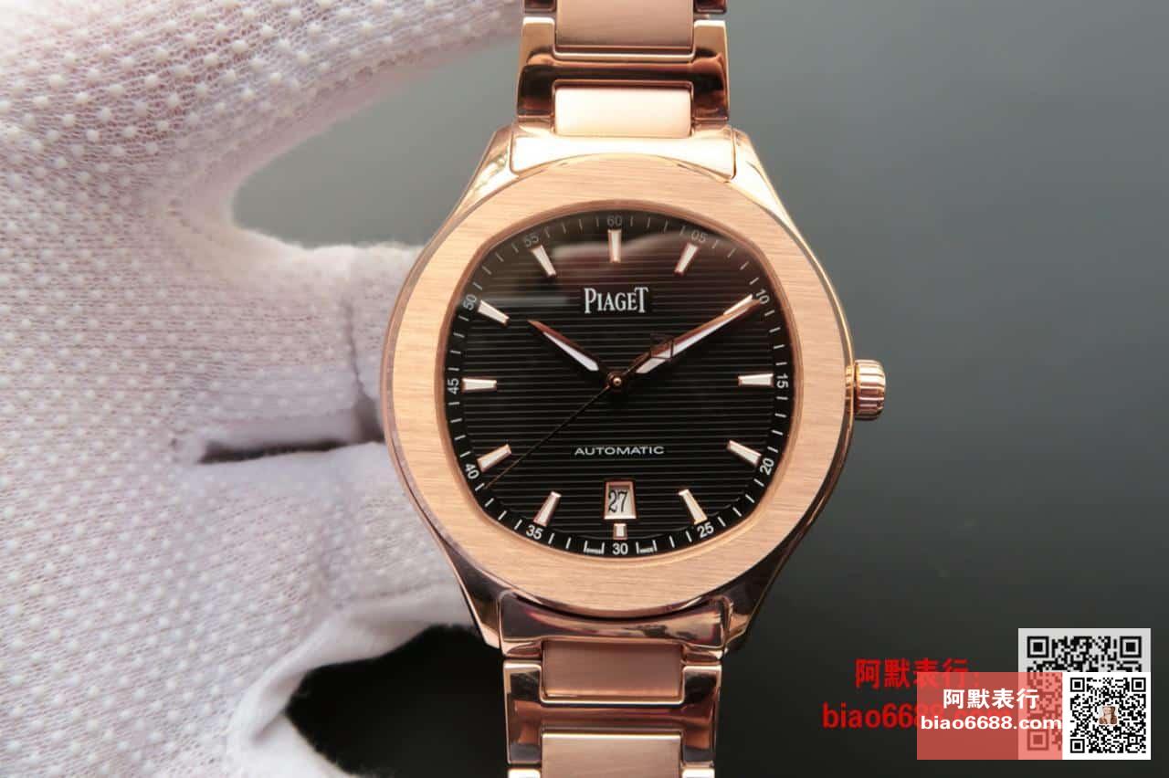 POLO 데이트 블랙 다이얼 로즈골드 금통 / MKS G0A41003 / 42mm / 자체 제작 Cal.1110 무브먼트 , 42mm X 9.4mm