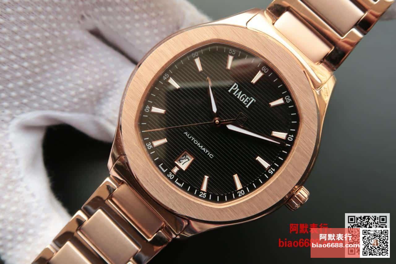 POLO 데이트 블랙 다이얼 로즈골드 금통 / MKS G0A41003 / 42mm / 자체 제작 Cal.1110 무브먼트 , 42mm X 9.4mm