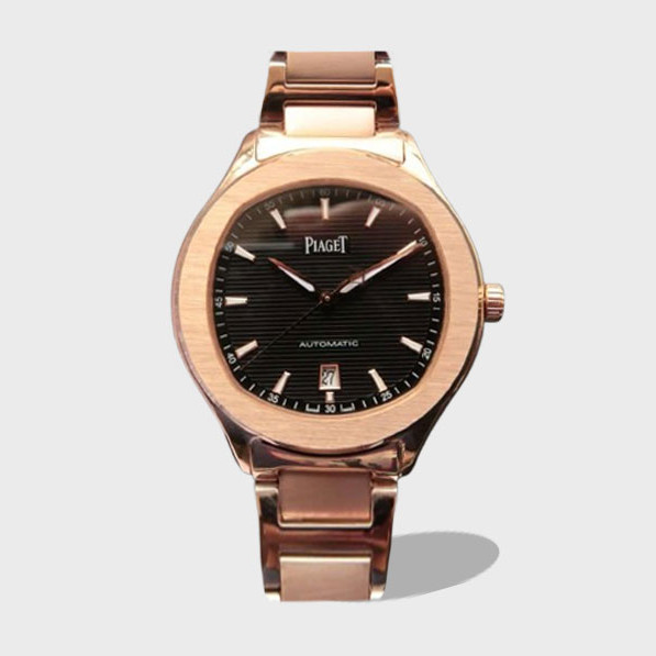 POLO 데이트 블랙 다이얼 로즈골드 금통 / MKS G0A41003 / 42mm / 자체 제작 Cal.1110 무브먼트 , 42mm X 9.4mm