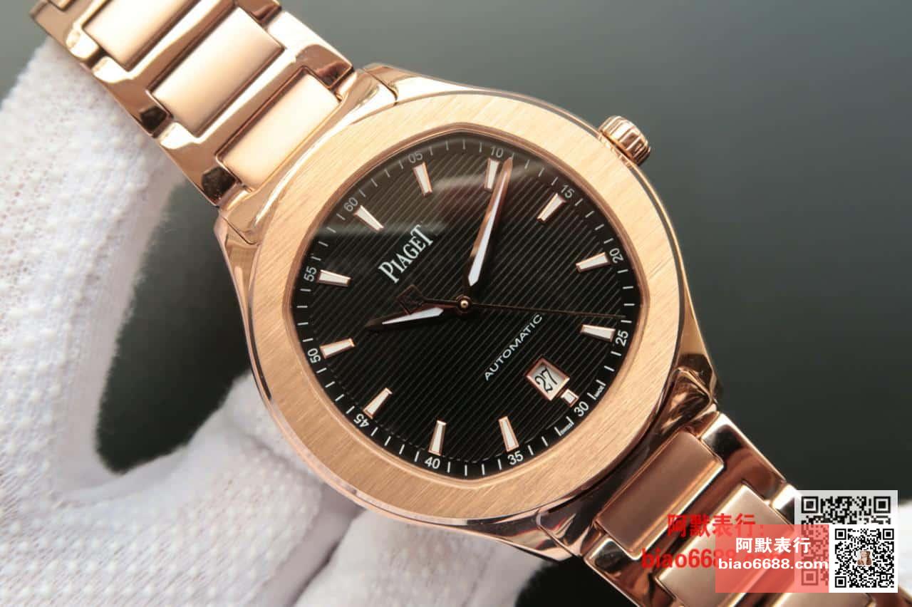 POLO 데이트 블랙 다이얼 로즈골드 금통 / MKS G0A41003 / 42mm / 자체 제작 Cal.1110 무브먼트 , 42mm X 9.4mm