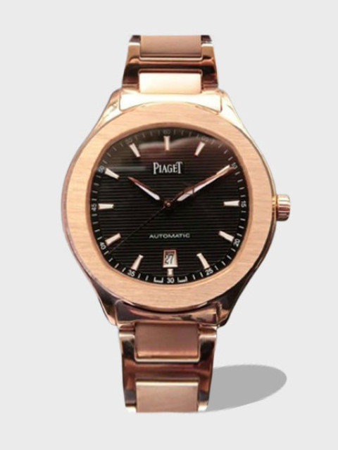 POLO 데이트 블랙 다이얼 로즈골드 금통 / MKS G0A41003 / 42mm / 자체 제작 Cal.1110 무브먼트 , 42mm X 9.4mm