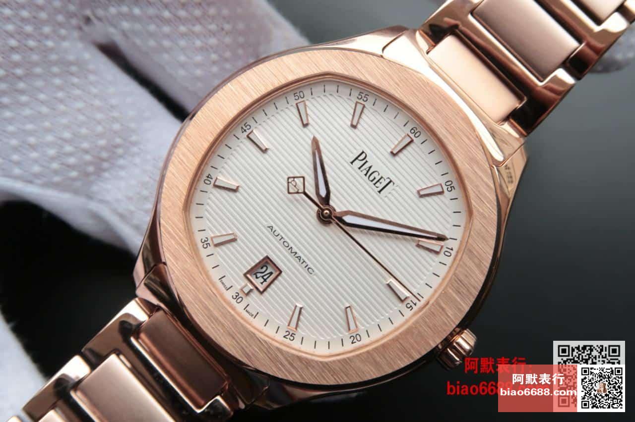 POLO 데이트 화이트 다이얼 로즈골드 금통 / MKS G0A41001 / 42mm / 자체 제작 Cal.1110 무브먼트 , 42mm X 9.4mm