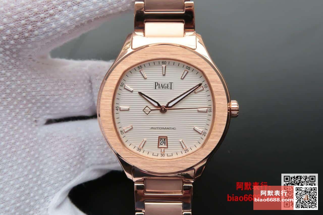 POLO 데이트 화이트 다이얼 로즈골드 금통 / MKS G0A41001 / 42mm / 자체 제작 Cal.1110 무브먼트 , 42mm X 9.4mm