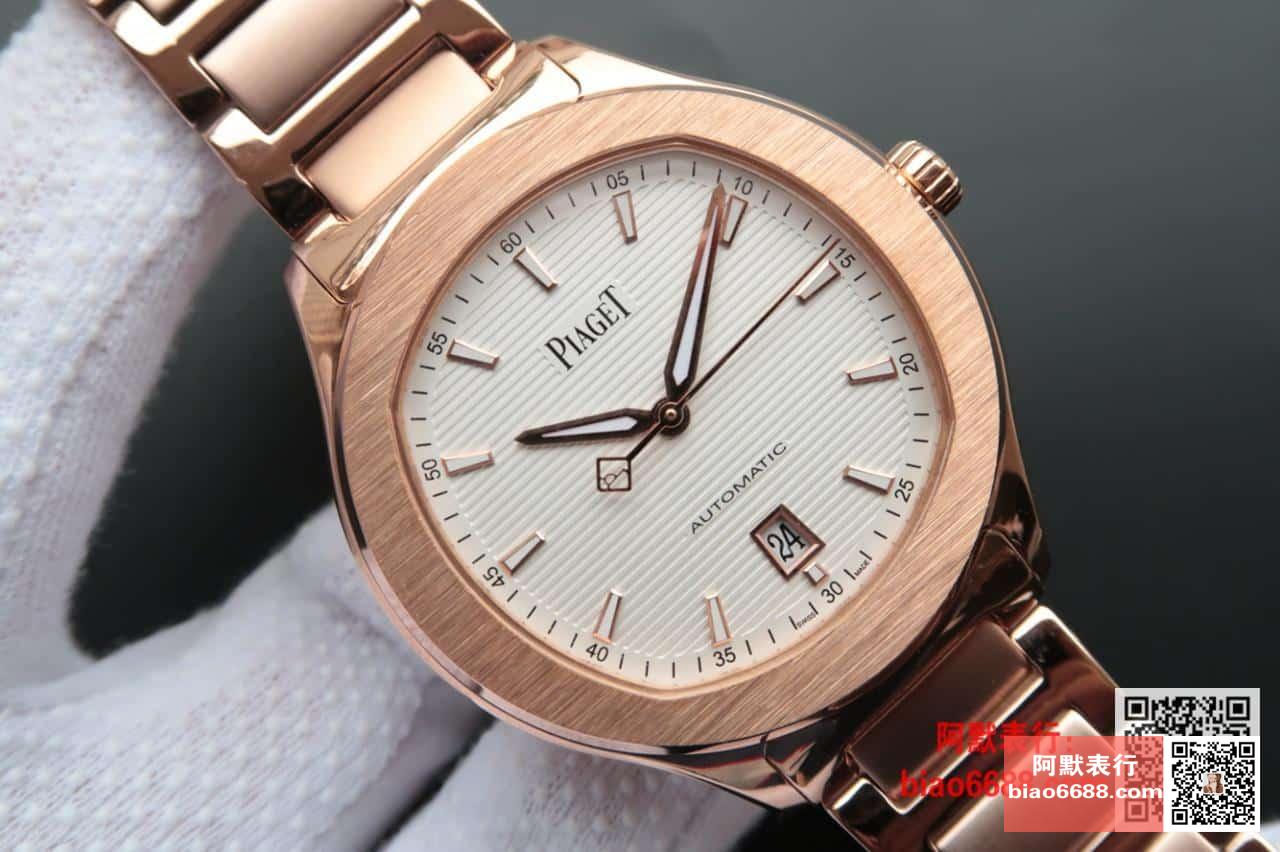 POLO 데이트 화이트 다이얼 로즈골드 금통 / MKS G0A41001 / 42mm / 자체 제작 Cal.1110 무브먼트 , 42mm X 9.4mm