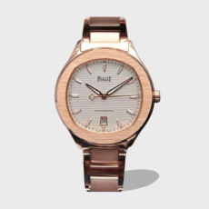POLO 데이트 화이트 다이얼 로즈골드 금통 / MKS G0A41001 / 42mm / 자체 제작 Cal.1110 무브먼트 , 42mm X 9.4mm