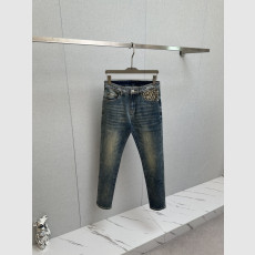레터링 로고 프린트 워싱 데님 팬츠